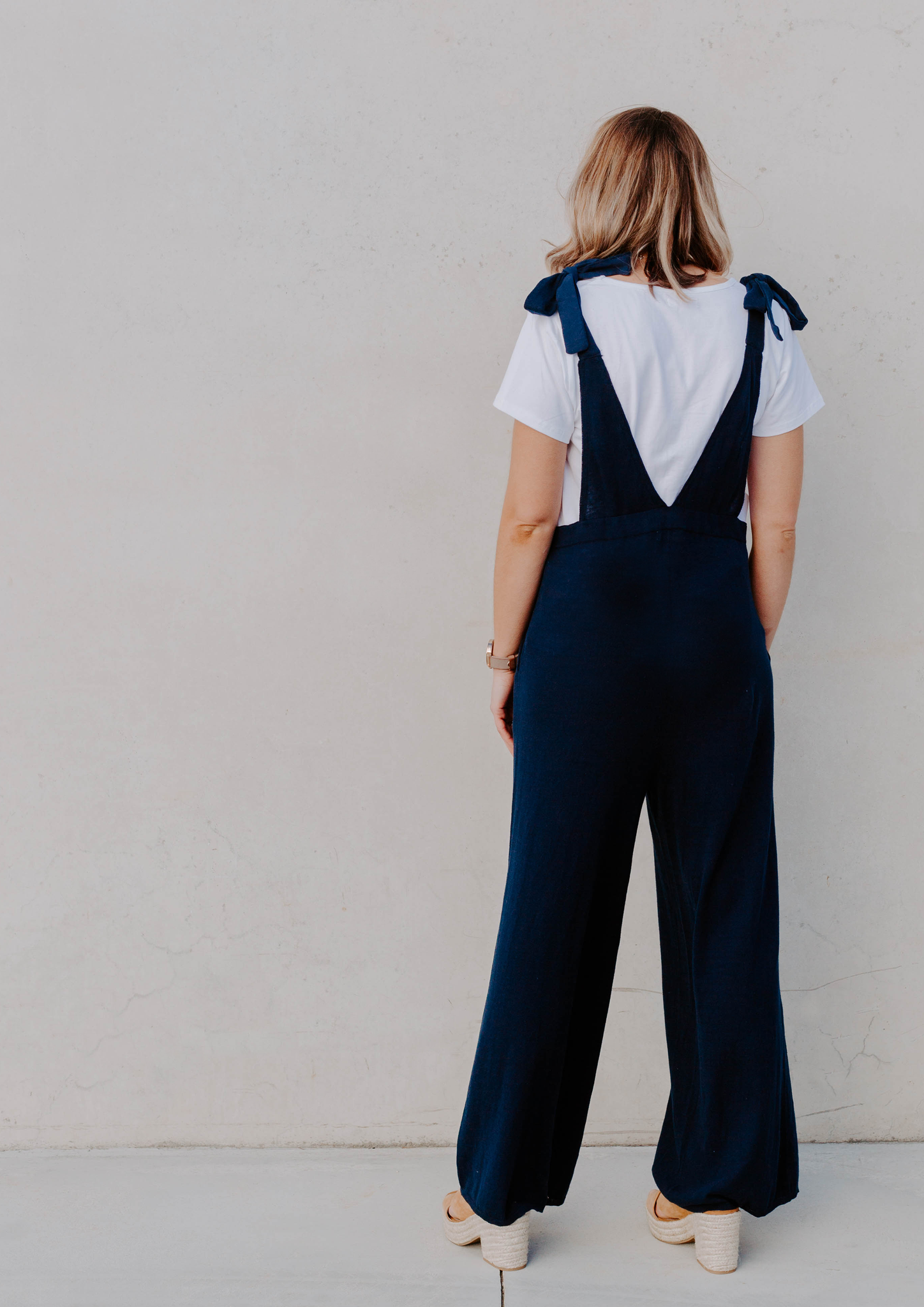 audrey knit jumpsuit navy