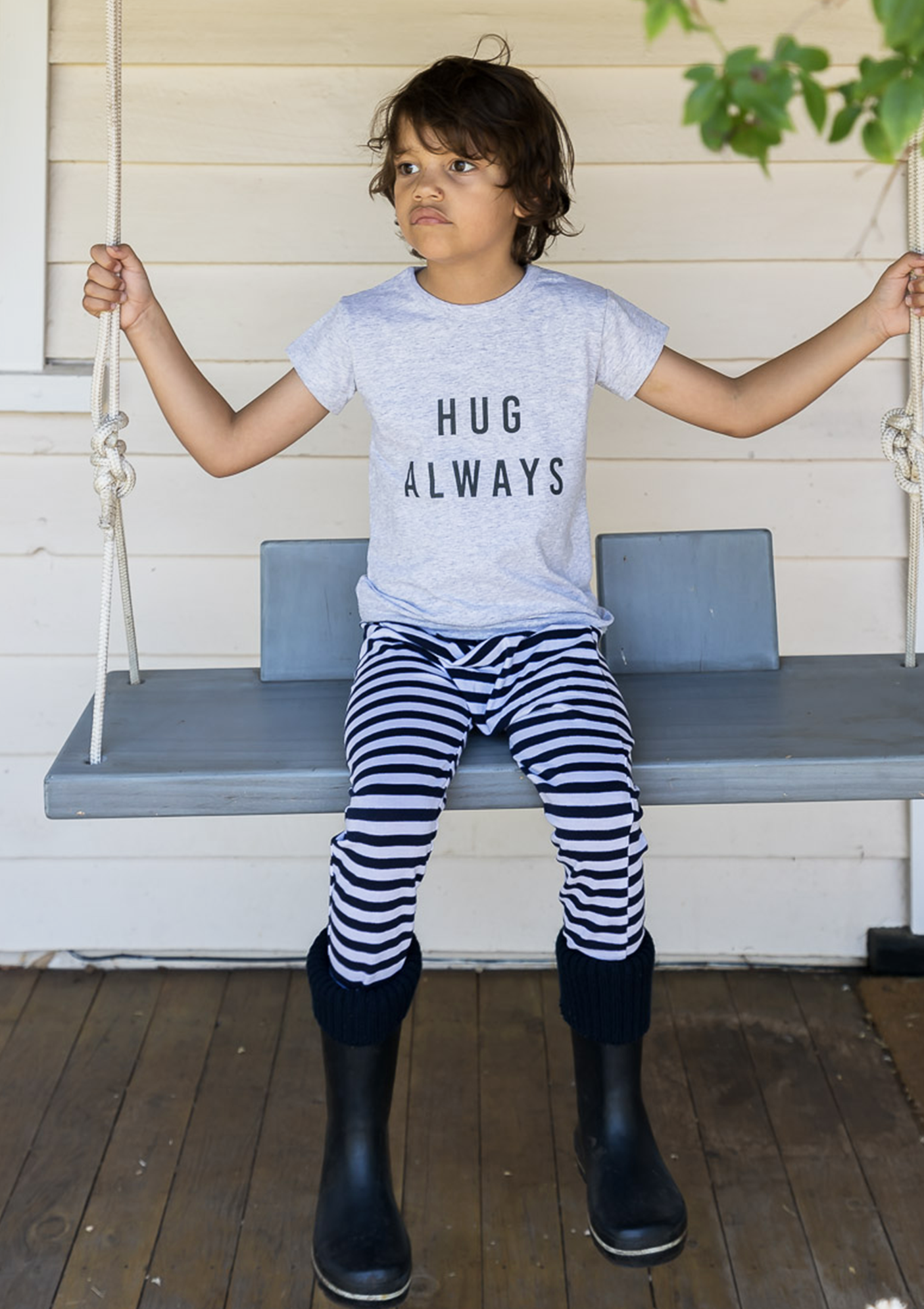 classic navy stripe pants