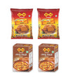 GM Foods Bedmi Puri Atta Mix 500 Gram (Pack Of 2)+Aaloo Sabji Masala 100 Gram (Pack of 2)