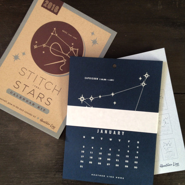 Heather Lins Stitch the Stars Calendar Kit 2016