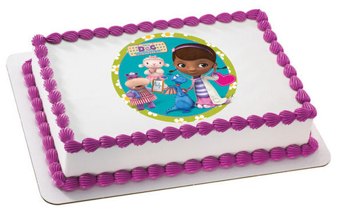 Doc McStuffins Doc & Friends Photo Cake
