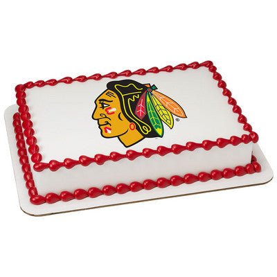 NHL Chicago Blackhawks Photo Cake