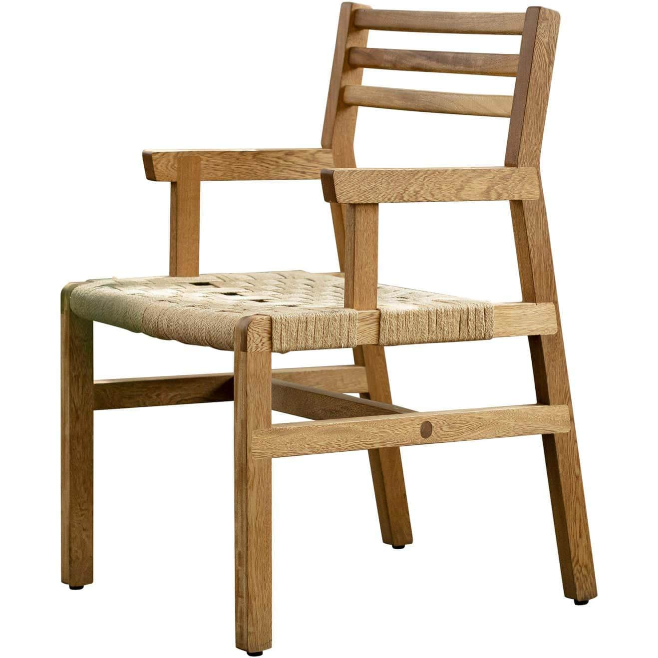 wooden chair with hand rest