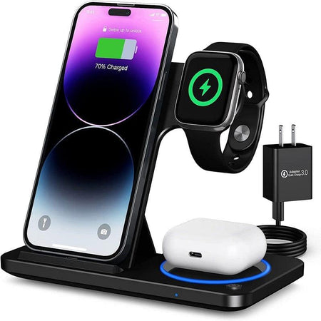 Foldable Wireless Charging Station for Multiple Devices-AmazingSeries