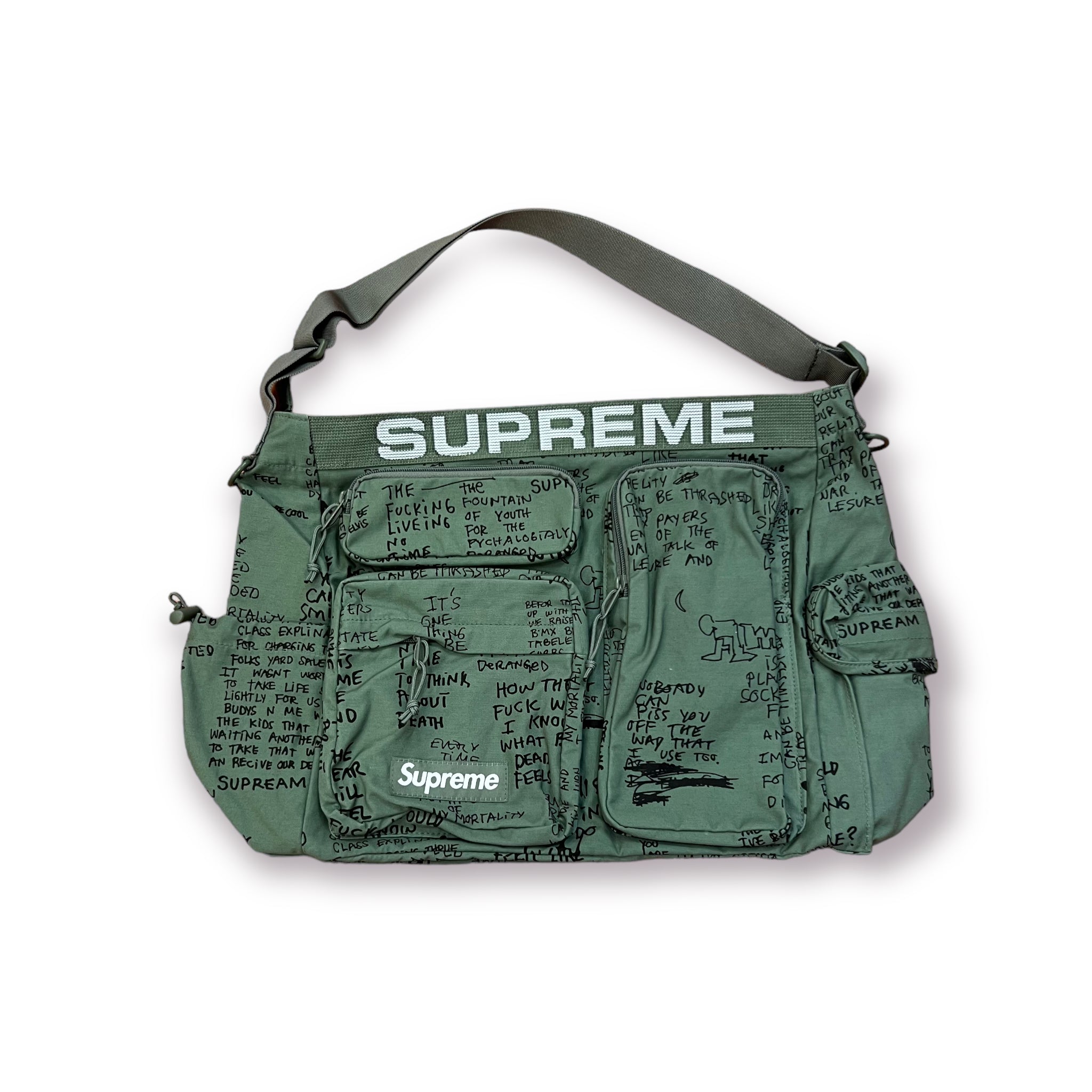 輝い Supreme Waist “Olive Field Gonz”, Messenger Field Men Bag Bag