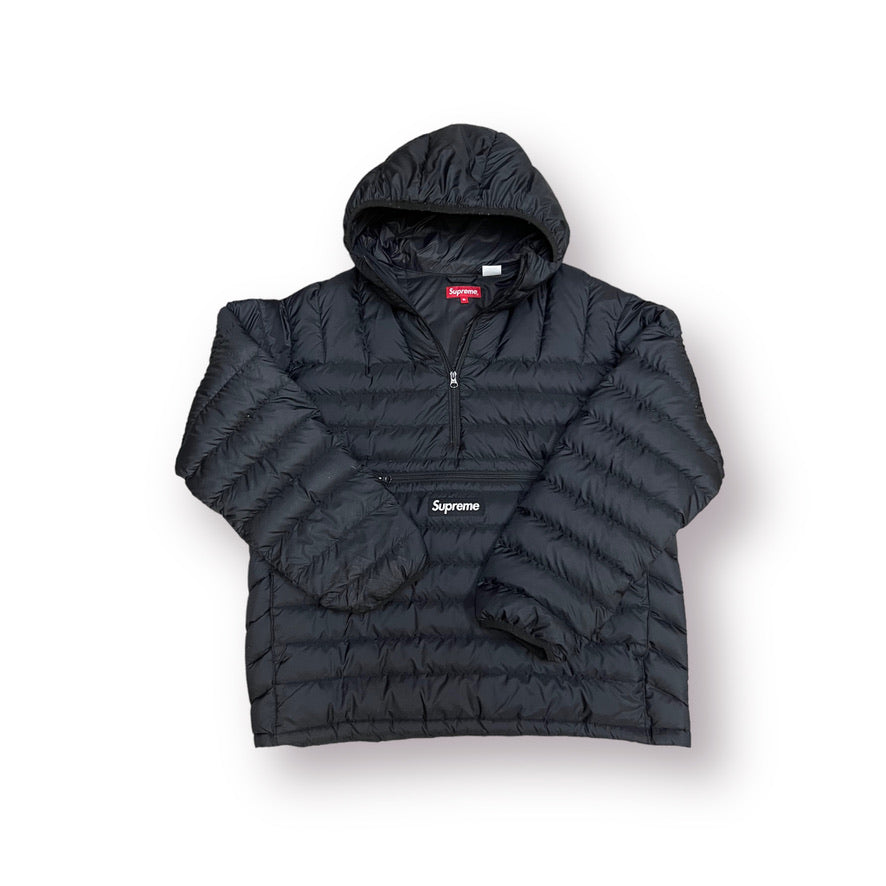Supreme Micro Down Half-Zip Hooded Jacket - Black