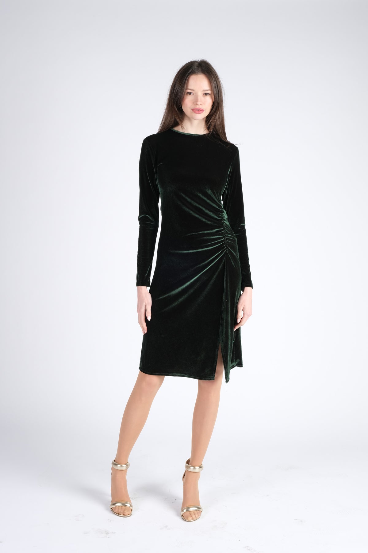 Midi Velvet Dress