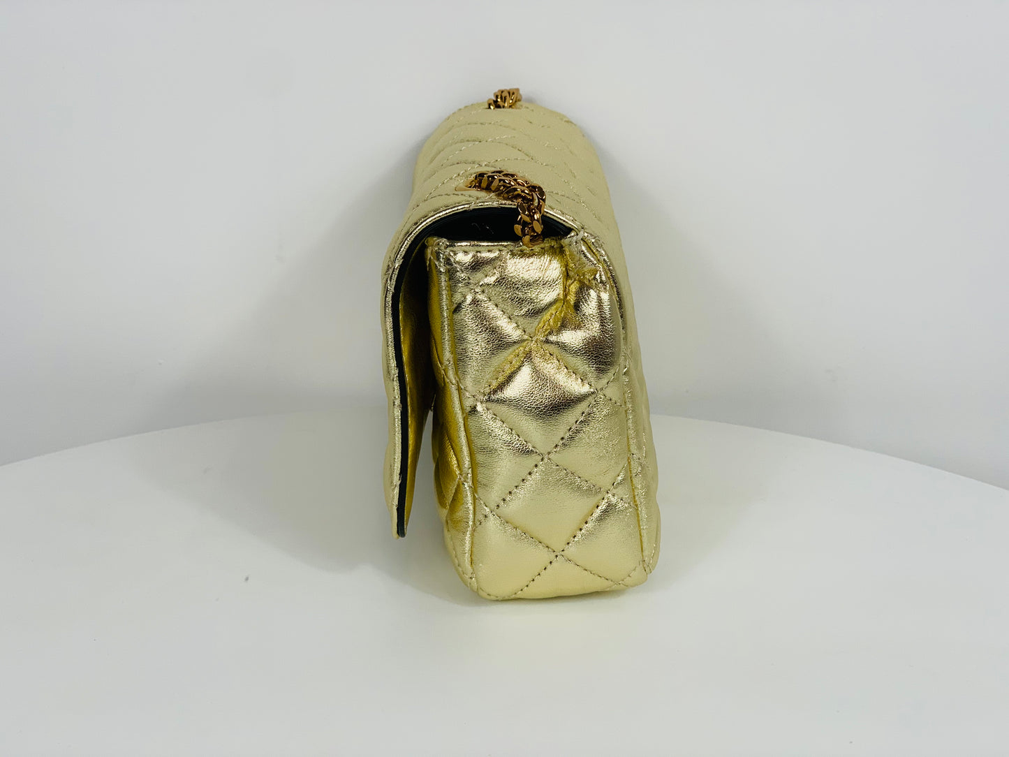VERSACE - Bag Quilted Leather Gold Medusa