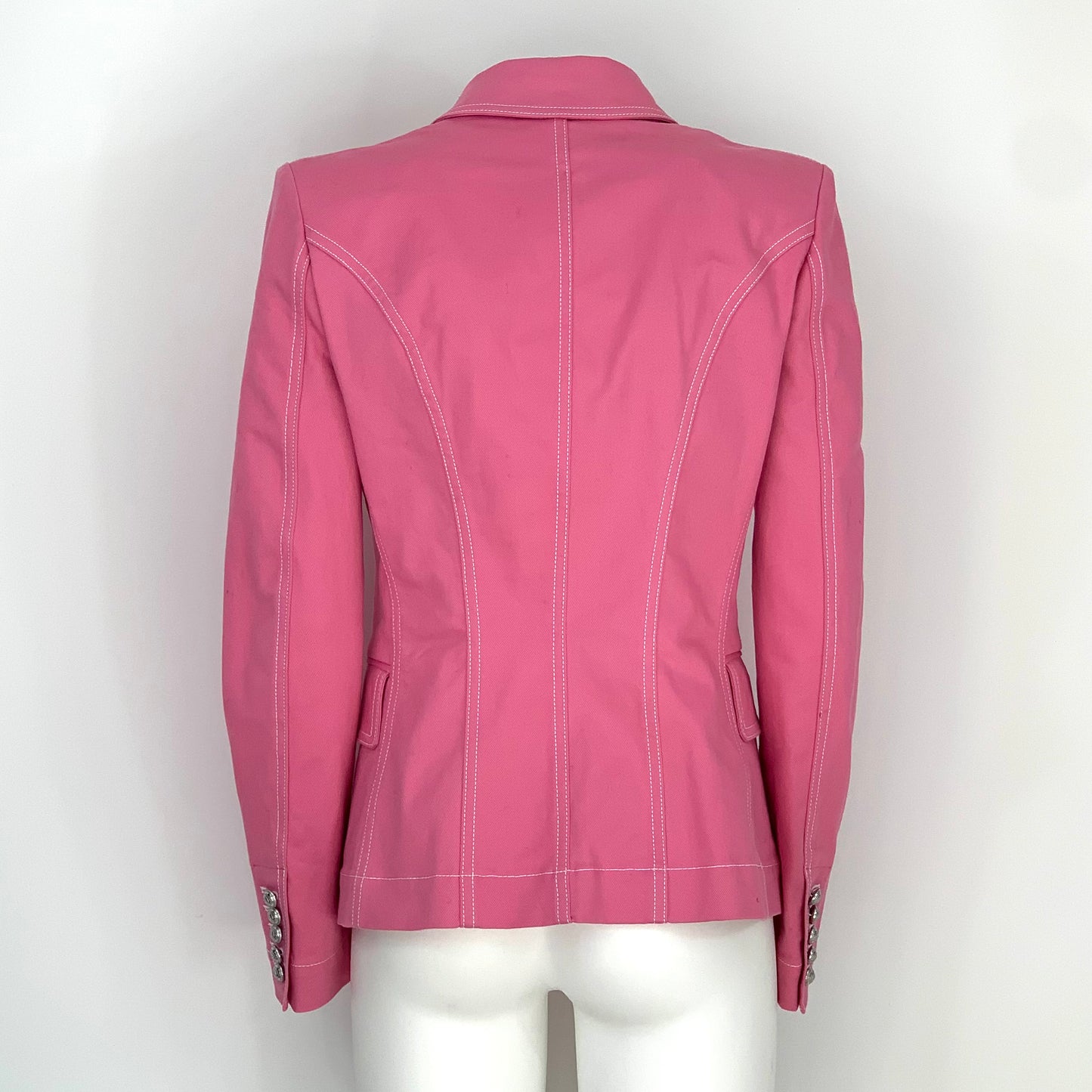 BALMAIN - Jacket double braist pink size 38 FR