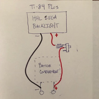 Backlighting your TI-84 Plus using a Hand Held Legend Backlight