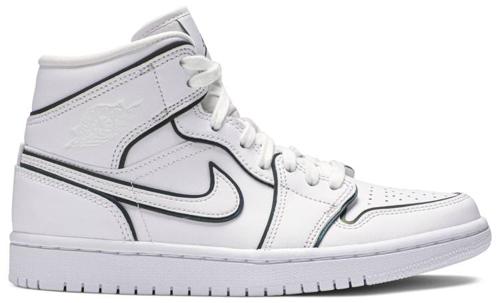 air jordan 1 mid iridescent outline