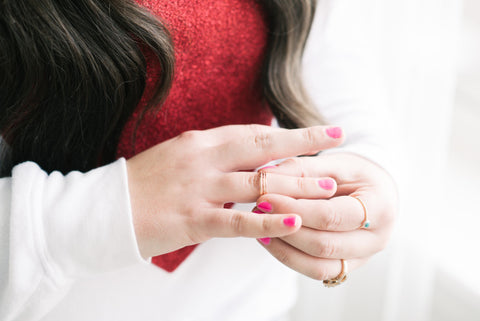 Sassy Red Lipstick featuring Stefanie Sheehan Handmade Jewelry Rings