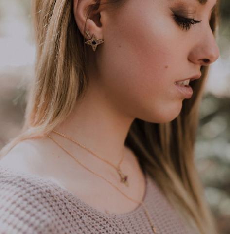Star Earrings by Stefanie Sheehan