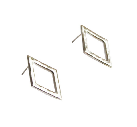 Large Diamond Shape Earrings