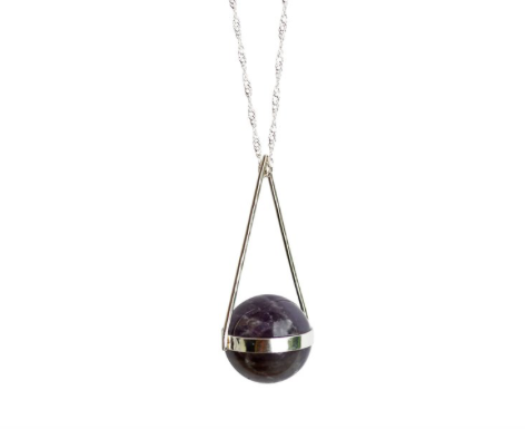 Amethyst Sphere Necklace