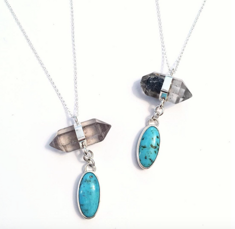 Quartz and Turquoise Necklace