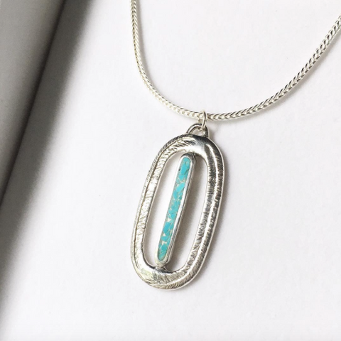 Paradise Necklace with Turquoise Inlay