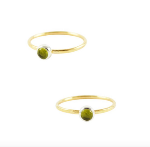 Peridot Ring, August Birthstone