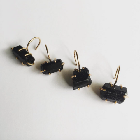 Black Tourmaline Earrings