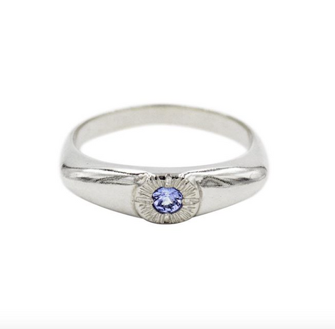 Tanzanite Eye Ring