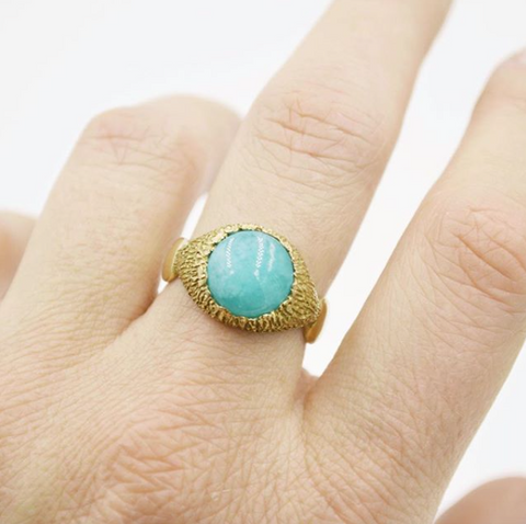 Amazonite Serenity Ring 