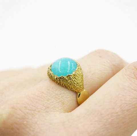 Statement Ring with Amazonite