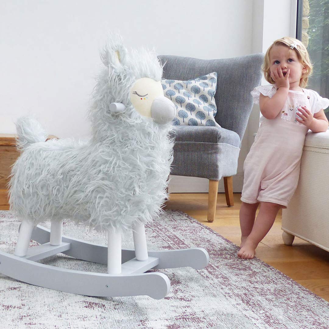 llama rocking horse