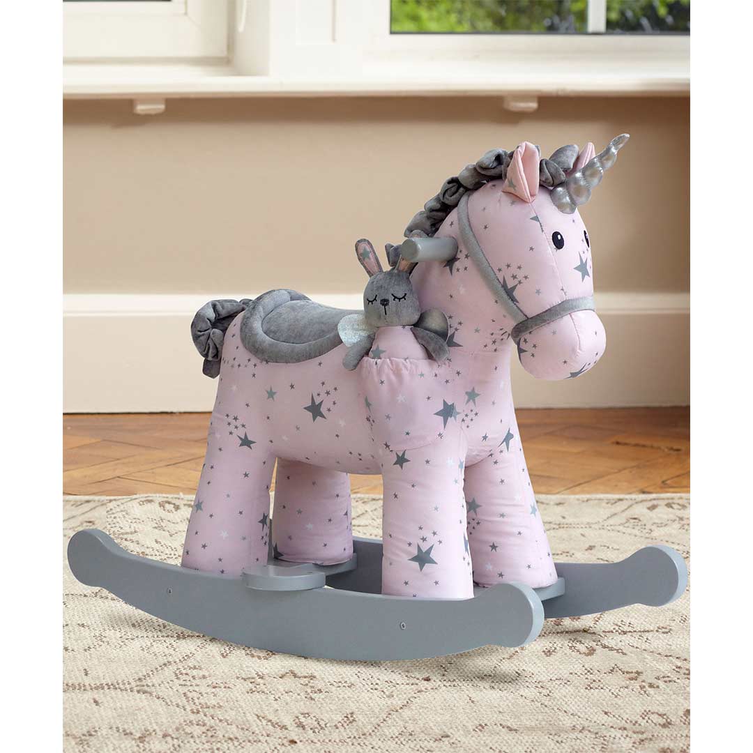 celeste and fae unicorn rocking horse