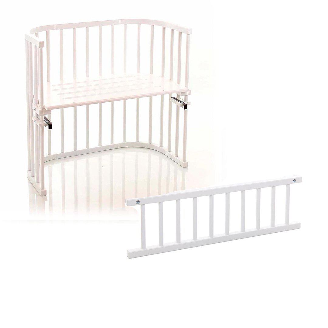 Babybay Original Bedside Crib Side Rail White Natural Baby