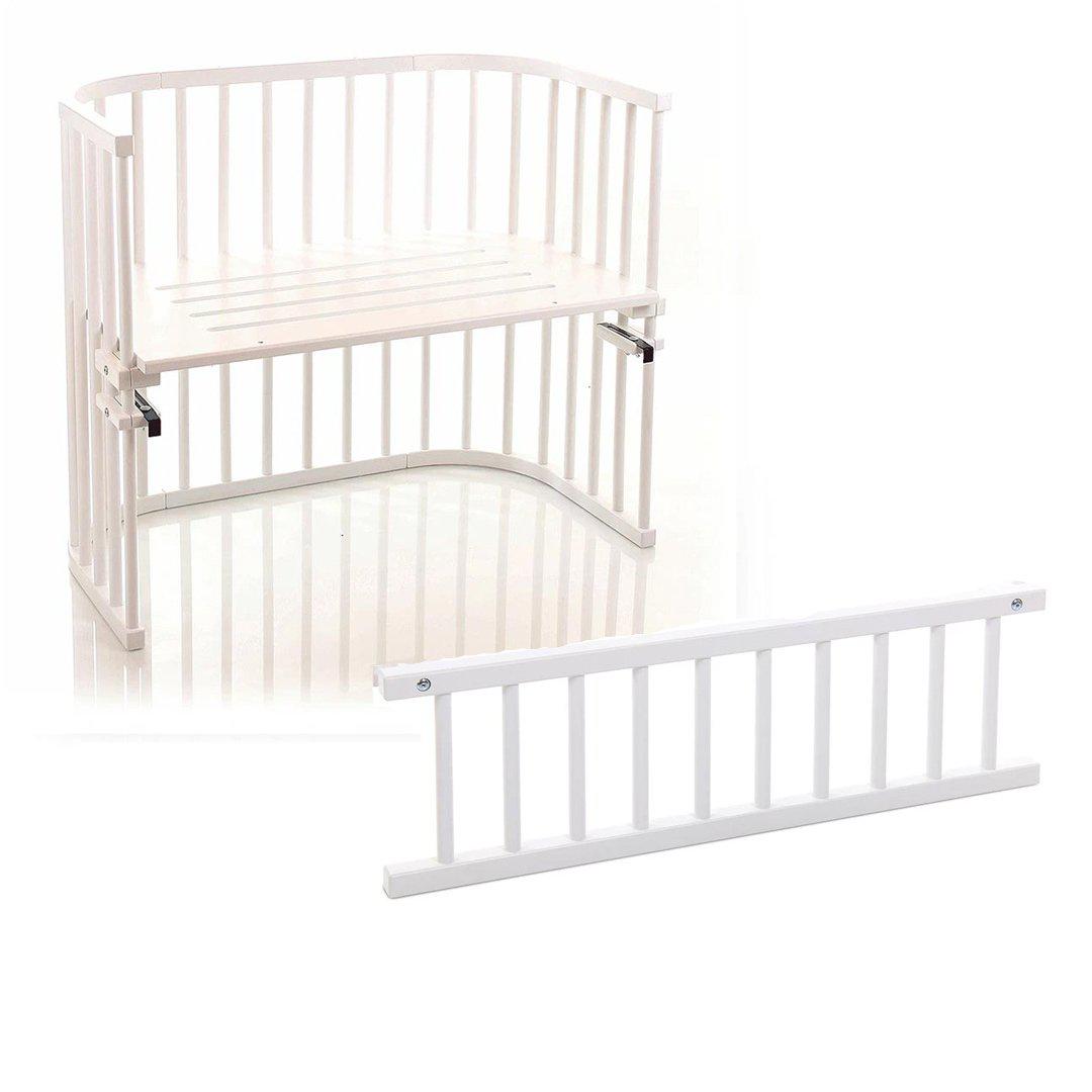 Babybay Maxi Bedside Crib Side Rail White Natural Baby Shower