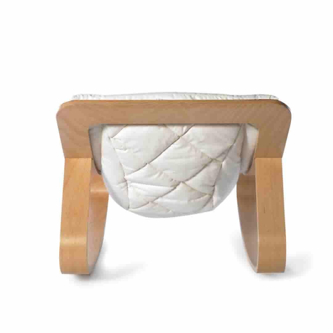 charlie crane levo baby rocker in beech and white