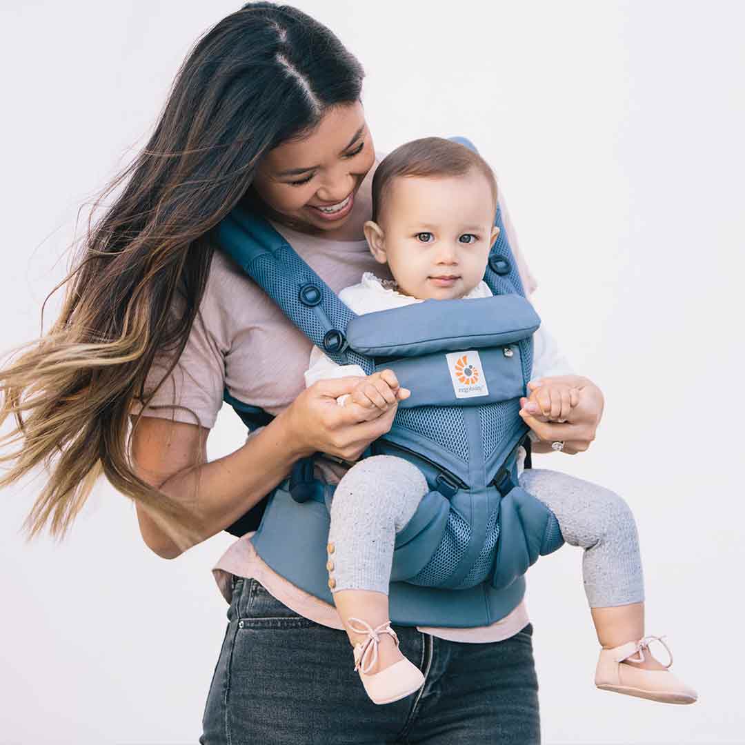 ergobaby omni 360 cool air mesh baby carrier oxford blue