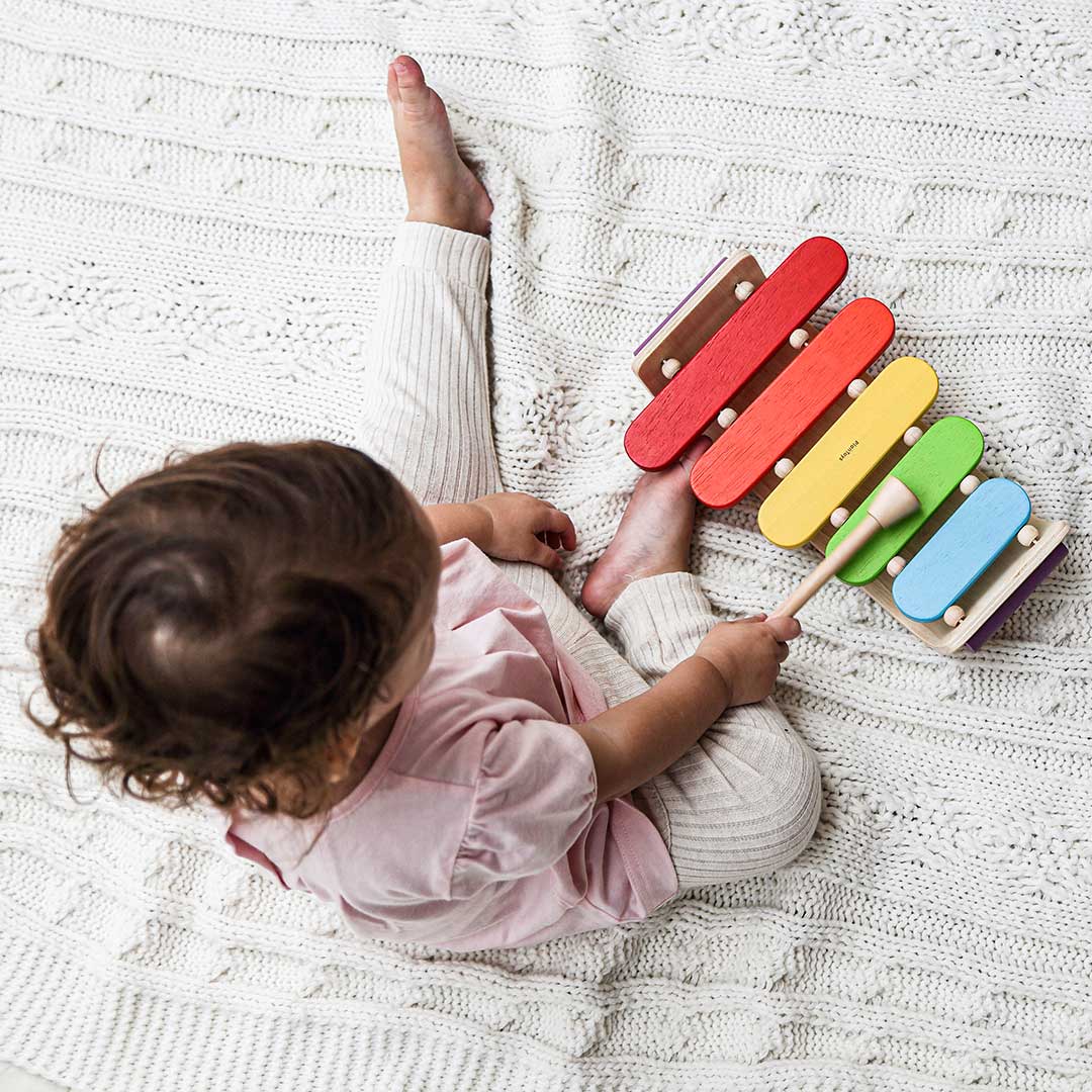 plan toys oval xylophone