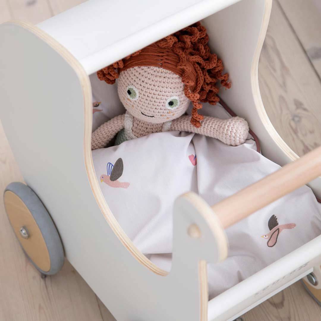 wooden dolls buggy