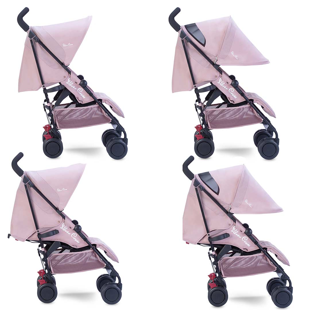pink silver cross stroller