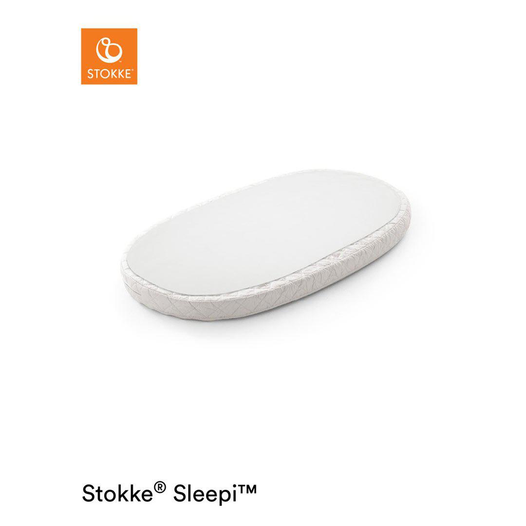 Protects Mattress Against Accidents & Spills Stokke Sleepi Protection Sheet Machine Washable Exterior Made of Soft Brushed Cotton Compatible with The Oval Sleepi Mattress White 