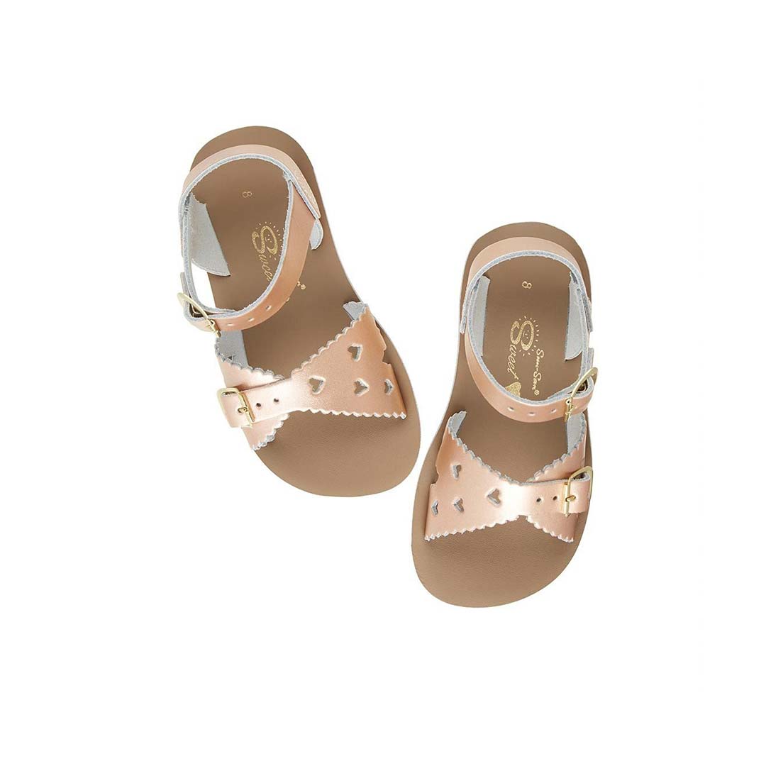 kids rose gold heels