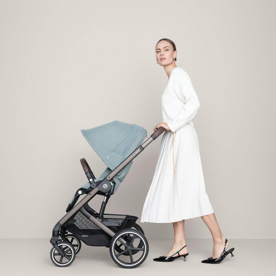 CYBEX Balios S Lux Luxury Bundle - Sky Blue | Natural Baby Shower