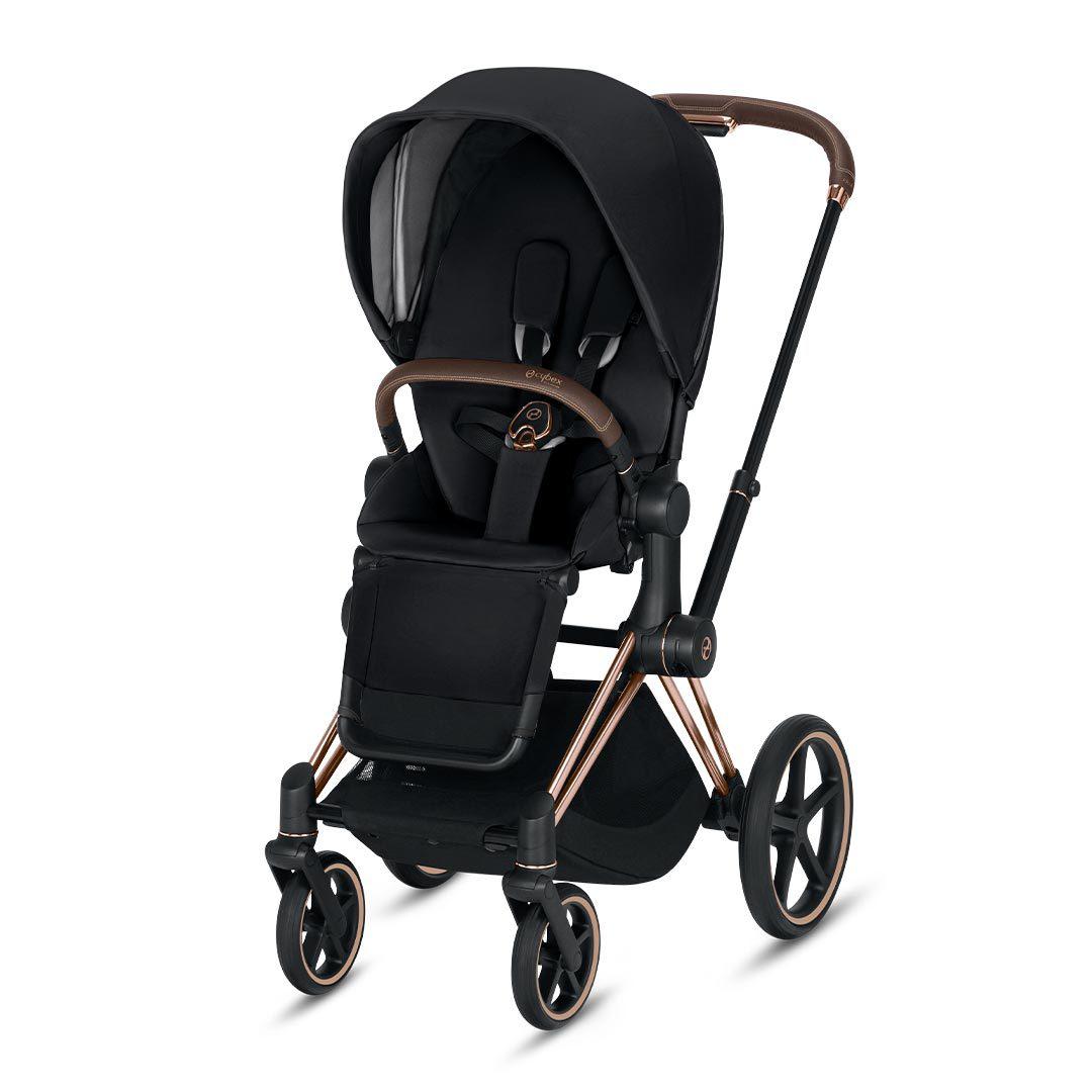 black and gold pushchair