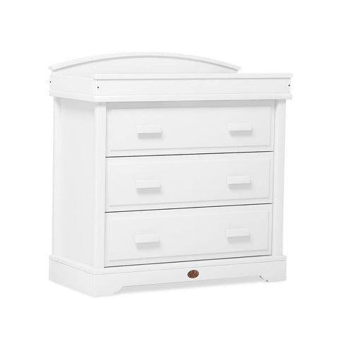 Boori Universal 3 Drawer Dresser with Arched Changing Station - White - Dressers & Chests - Natural Baby Shower