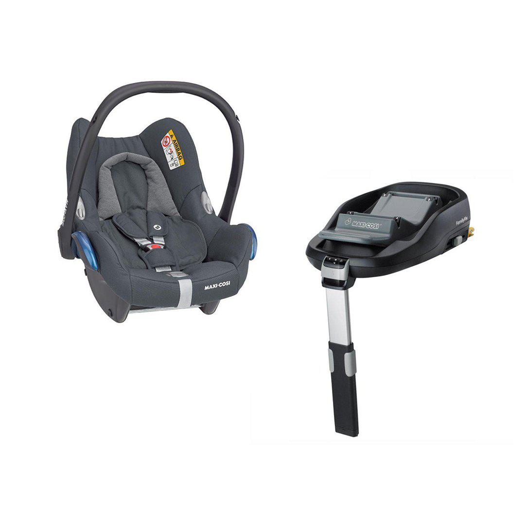 tekort kreupel influenza Maxi-Cosi CabrioFix Car Seat + FamilyFix Base - Essential Graphite |  Natural Baby Shower