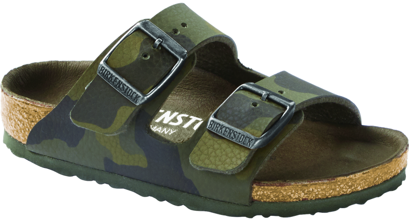 camo birkenstocks women's