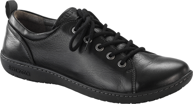 birkenstock black leather shoes