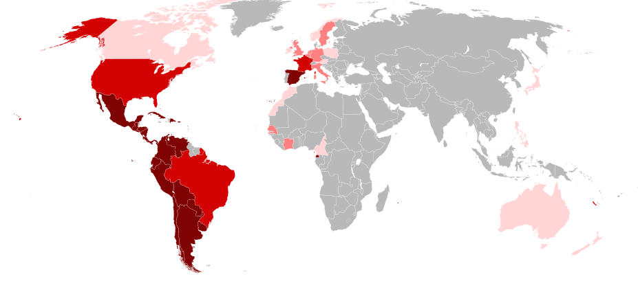 Spanische Sprache Welt