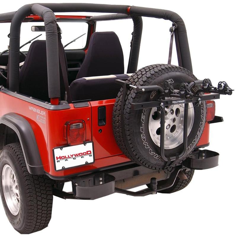 jeep spare tire bike rack