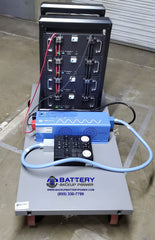 Battery Backup Power Temporary Power Rental Cart Side View
