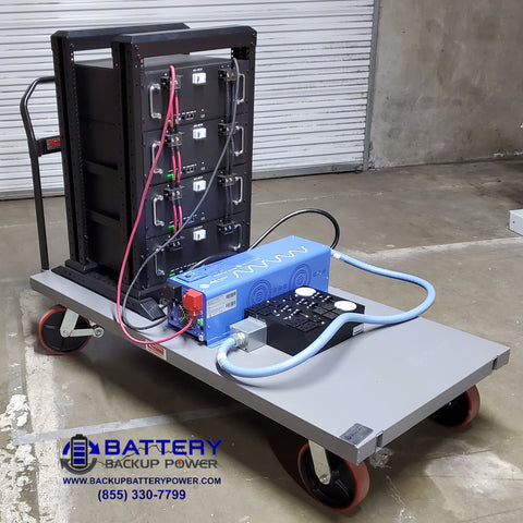 Battery Backup Power Mobile Power Cart