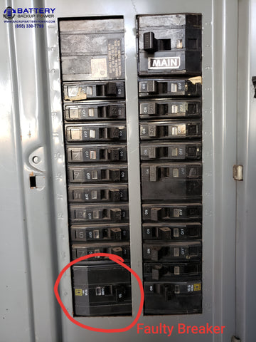 Faulty Breaker In Electric Panel