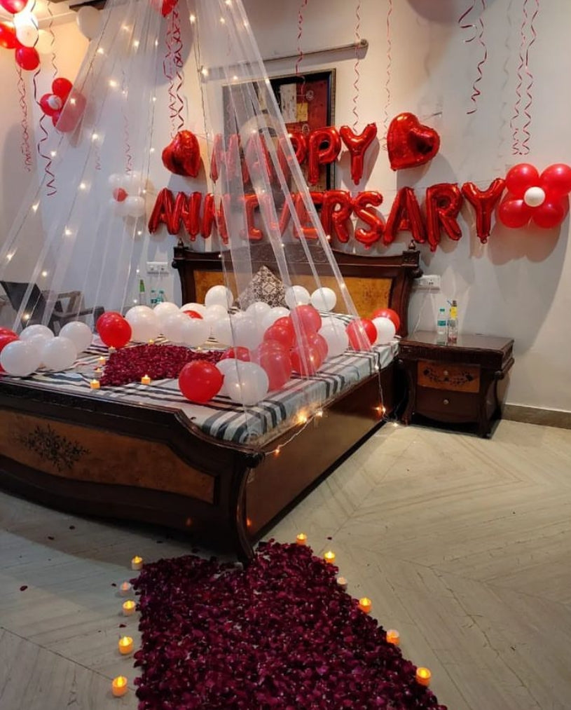 Romantic Bed Canopy Decoration at Home, Delhi-NCR – ExperienceSaga.com