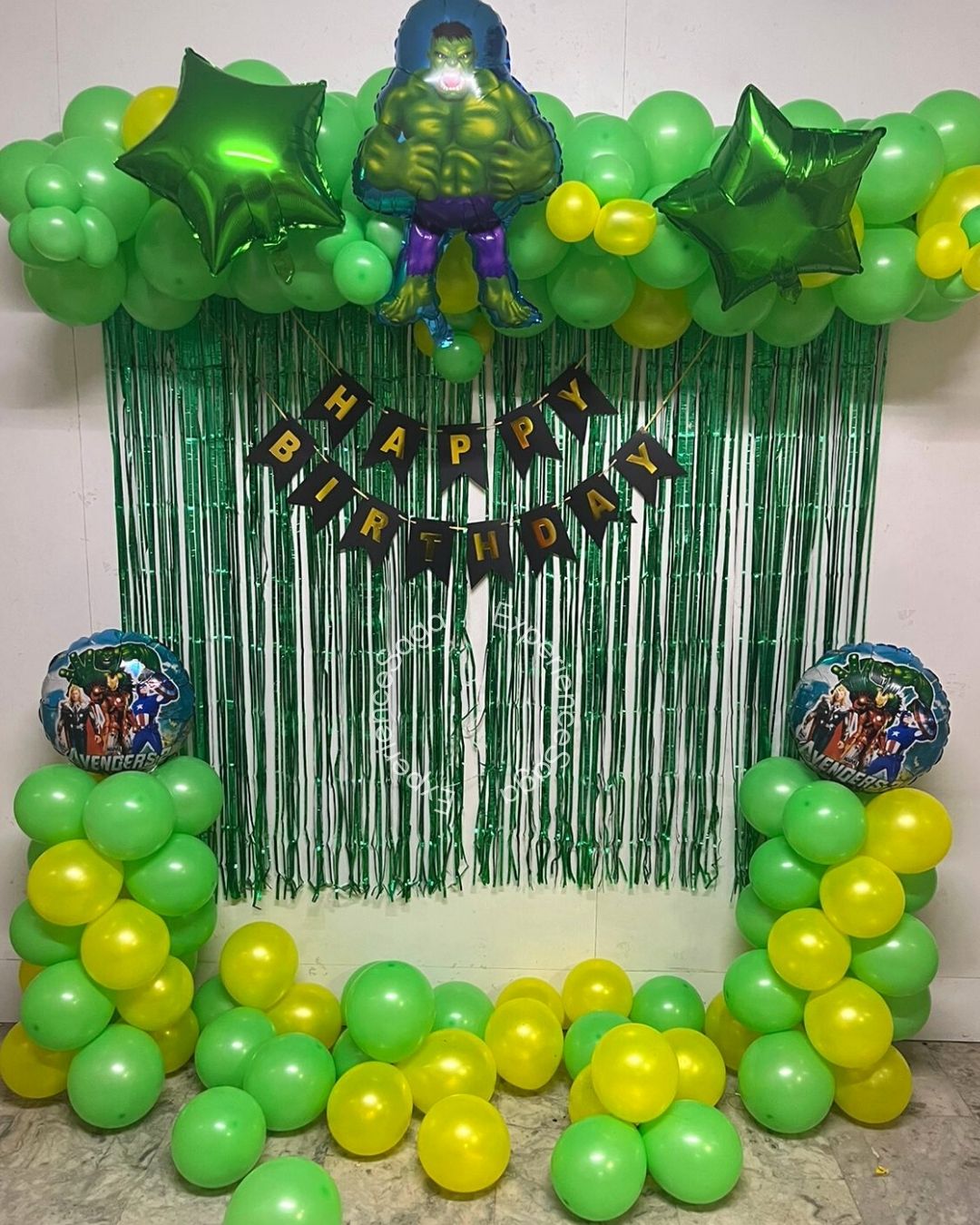 Hulk Theme Balloon Decoration for Kid's Birthday, Delhi-NCR ...